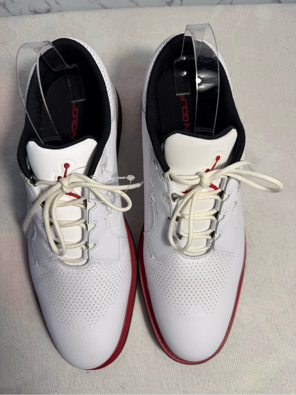 Nike Air Jordan ADG 5 Spikeless Golf Shoes White Black Red Men’s 11.5 NWOT